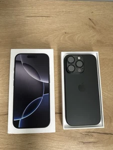 iphone 16 pro - 128gb - black titanium (FOR PARTS ONLY) (READ DESCRIPTION) - Picture 1 of 8