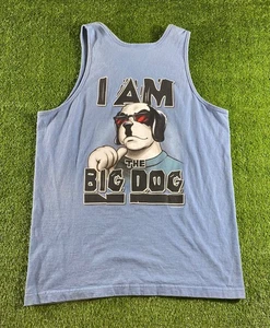 Vintage 2006 Big Dogs I Am Humor lustiges graues Large Tank Top T-Shirt - Bild 1 von 8