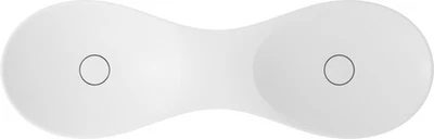 Doppel-Aufsatzschale VIGOUR Vogue 130cm Waschplatz Waschtisch ProtectPlus weiß - Bild 1 von 4