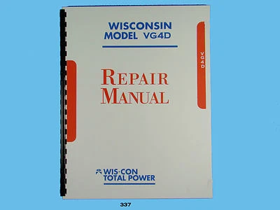 Manual de reparación del motor Wisconsin VG4D *337 Foto 1 de 4