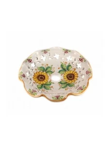 Piatto in ceramica per lampadario santo stefano di camastra girasole/30 - Imagen 1 de 1
