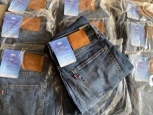 LEVI'S 502 STRETCH TAPER LIGHT COOL WASHED BLUE JEANS 30W TO 29W-33W 30L - 34L - Picture 1 of 11