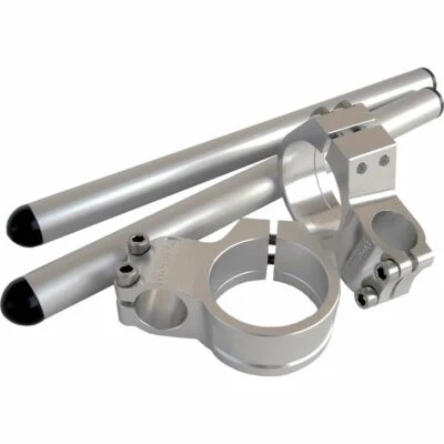 YAMAHA 2005-2019 R6 VORTEX RACING 50mm CLIP-ON HANDLE BARS - SILVER - Image 1 of 4