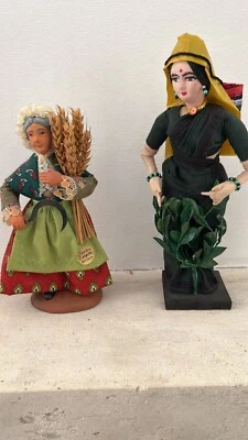 2 poupées de collection indienne et blanche - Photo 1/2