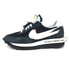 Auth NIKE - DH2684-400 Dark Navy White Chemical Fiber Leather Suede Sneakers