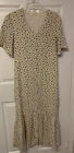 Pando Grove Roolee Midi Button Up Ivory Black Size S Dress