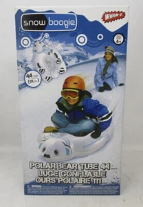 Wham-O Snow Boogie Sled 44" White Polar Bear Tube Winter Snow Fun New In Box - Picture 1 of 11