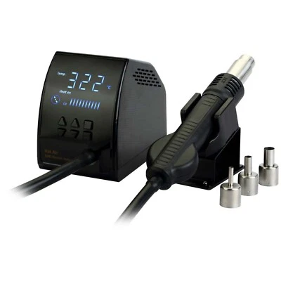 ZHONGDI Heißluftstation Heißluftlötgerät Heißluftlötstation Entlötstation 300W 100-500°C