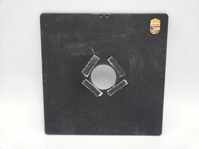Linhof 32.5mm 6 3/8" x 6 3/8" Square Metal Lens Board f/ Cambo Kardan Color 45 S - Image 1 of 4