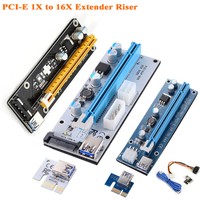 USB 3.0 Pcie PCI-E Express 1x To 16x Extender Riser Card Adapter Power BTC Cable