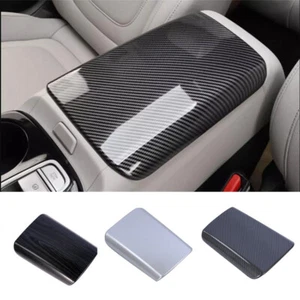 For 2022-2023 Hyundai Tuscon Carbon Fiber Central Armrest Storage Box Cover Trim - Picture 1 of 4