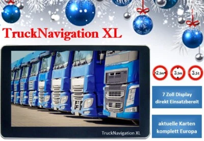 Truck LKW Navi  inkl. Kartenupdate Navigationsgerät 7 Zoll Europa als Geschenk - Bild 1 von 3