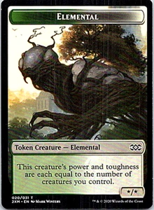 Elemental Token Magic The Gathering Double Masters Light Play - Picture 1 of 1