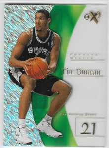 TIM DUNCAN 1997-98 SKYBOX E-X 2001 FLAGSHIP BASE ROOKIE RARE SSP SPURS - Picture 1 of 1
