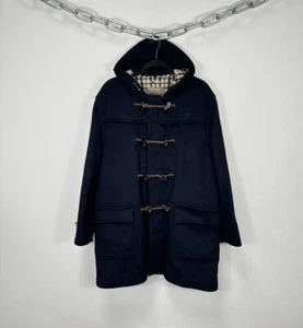 Daks London Men’s Navy Classic Wool Cashmere Duffle Coat - Picture 1 of 20