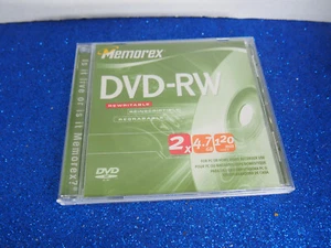 Sealed Memorex DVD-RW 4.7 GB 1X - 2X or 120 Minute Video - Picture 1 of 2