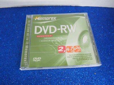 Sealed Memorex DVD-RW 4.7 GB 1X - 2X or 120 Minute Video - Image 1 of 2