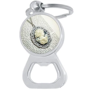 Llavero abrebotellas libro camafeo - Llavero herramienta barra cerveza metal - Imagen 1 de 2