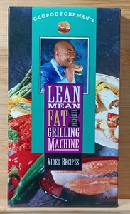 George Foreman's Lean Mean Fat Reducing Grilling Machine Video Recipes VHS 1995 - Picture 1 of 8