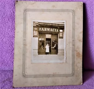 FOTOGRAFIA DE FARMACIA MUY ANTIGUA, RARA 13X11, PRINCIPIOS SIGLO XX BARCELONA - Imagen 1 de 3