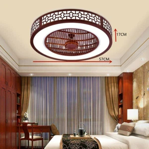 22in Red Ceiling Fan w/Light Remote Control 3-Color Lighting Modes 110V 64W NEW - Picture 1 of 12