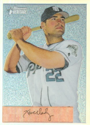 2002 Bowman Heritage Chrome Refractors #109BHC Xavier Nady /350 SP - Image 1 of 2