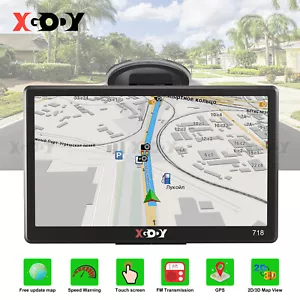XGODY 7" Car Truck HGV GPS Navigation SAT NAV Navigator Speedcam 8G Free New Map - Picture 1 of 13