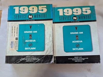 1995 Pontiac Grand Am Buick Skylark & Olds Achieva OEM Service Manual 2 Vol. Set - Image 1 of 4