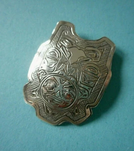 Colgante de colección de plata esterlina forjada a mano grabado en Alaska ""The Sun"" 23D72 - Imagen 1 de 7
