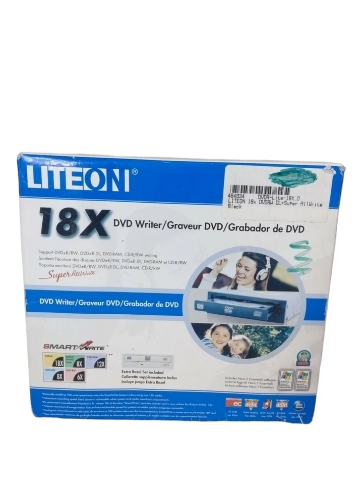 Lite-on Super Allwrite LH-18A1P-186 / 18x DVD±R Burn  Dvd Writer - Image 1 of 4