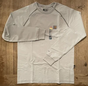 NWT Carhartt FR Force Long Sleeve RELAXED FIT T-Shirt in Gray (Size Medium) - Picture 1 of 8