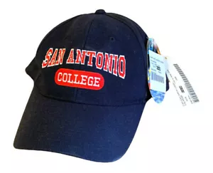 San Antonio College Passform Lg - Extra Lg blaue Mütze rot weiß bestickt Logo - Bild 1 von 7