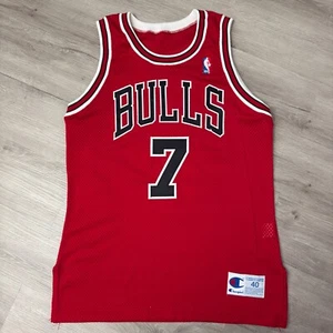 TONI KUKOC Chicago Bulls Champion Authentic Trikot 40 Medium Vintage 90s NBA - Bild 1 von 7