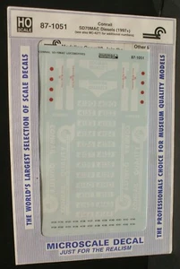 Microscale 87-1051 Conrail SD70MAC locomotives HO RR Trains CR #2 - Picture 1 of 2