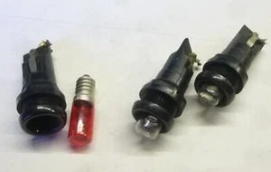 3 Stück Kontroll Lampe Bakelite m. Glimmlampe E 14 Fassung - Bild 1 von 1
