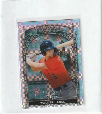 2024 Leaf Trinity Steel Silver Checkerboard Walker Janek 5/10 - Astros - Image 1 of 2