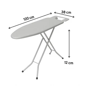 EXTRA LARGE IRONING BOARD LIGHTWEIGHT ADJUSTABLE WIDE IRON NON SLIP RACK - Picture 1 of 1