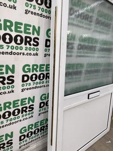 HALF PANEL PATIO DOORS PORCH UPVC EXTERNAL EXTERIOR WHITE USED SLIDING CORNER - Picture 1 of 24