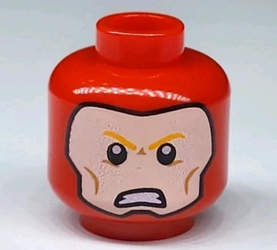NEW LEGO® Minifigure Head Part Red The Flash  76012 76026  Super Heroes  - Image 1 of 2