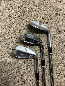 Cleveland 588 Chrome Wedge Set 53 56 60 Gap Sand Lob Stiff Flex Steel RH - Picture 1 of 17