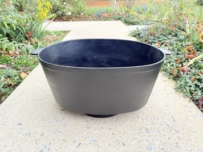 Antique Gatemark Cast Iron Deep Oval Fish Fryer Gate Mark Cooking Pot - Image 1 of 4