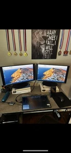 Monitors- Dual LED Ultra Slim Full HD 1080p 75HZ HDMI VGA/ - Picture 1 of 7