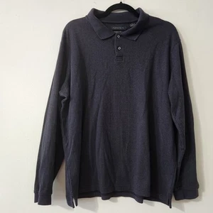 Camisa Polo Axist Manga Larga Calce Moderno Talla XL Gris Negocios Informal Carrera - Imagen 1 de 3