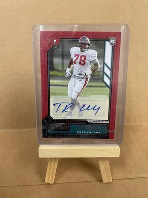 2020 Playbook Tristan Wirfs Rookie Auto RC Tampa Bay Buccaneers - Image 1 of 2