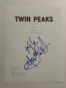 KYLE MACLACHLAN SIGNED SCRIPT COVER ACTOR AUTOGRAPHED TWIN PEAKS STAR COA - Picture 1 of 1