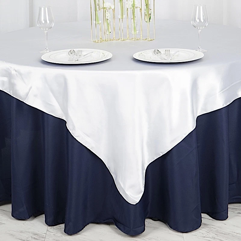 10 SOPORTE CUADRADO SATINADO 72x72" Mesa Boda Fiesta Toppers Decoraciones OFERTA Foto 1 de 1