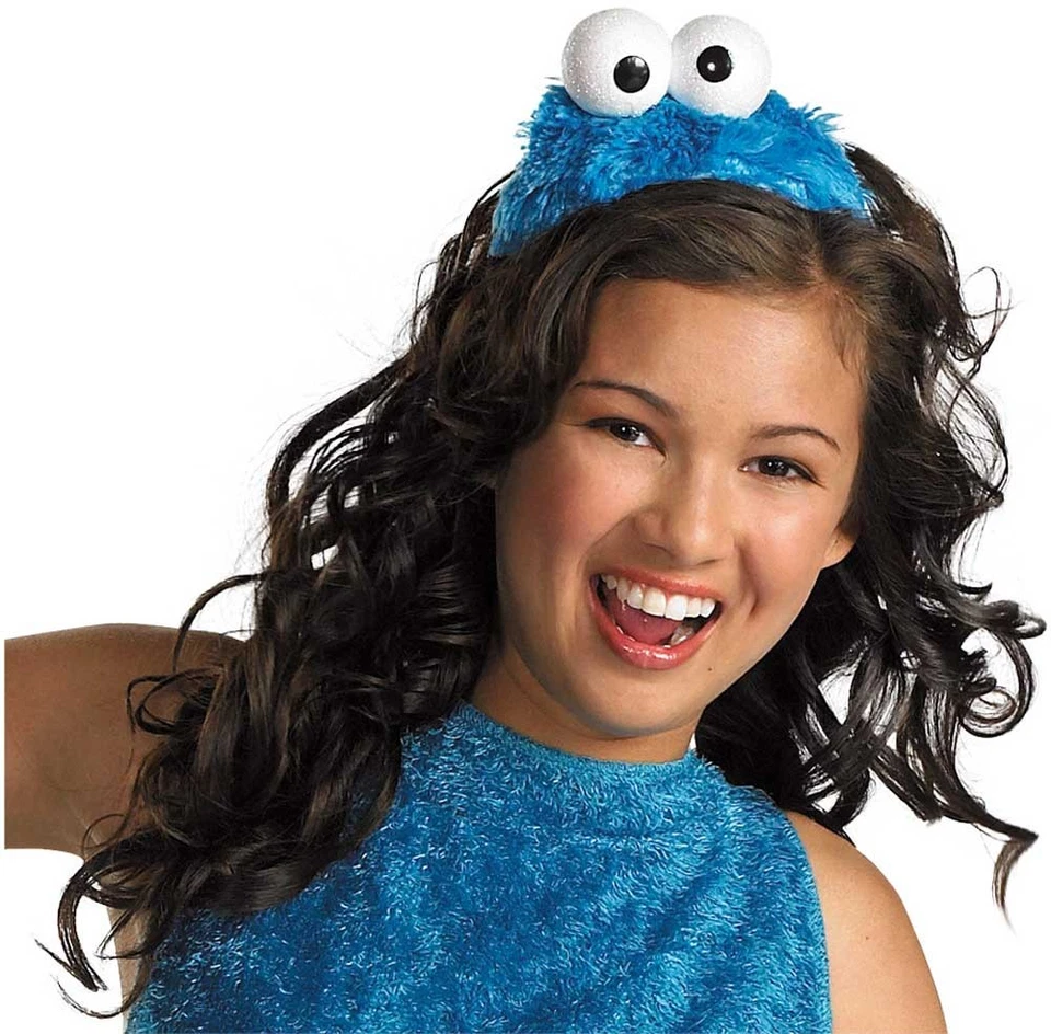 Accesorio de disfraz de monstruo galleta calle sésamo con licencia para mujeres adultas diadema Foto 1 de 1