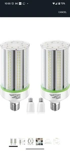 2-Pack 50W Corn LED Light Bulb, E26/E39 Base, 120-277V 5000K, Replaces... - Picture 1 of 8