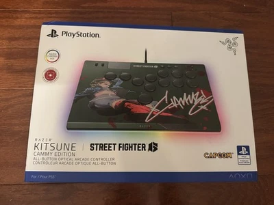 Razer Kitsune Wired Fighting Stick for Sony PlayStation 5 - SF6 Cammy Edition - Image 1 of 2