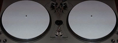 2x White Felt 3mil Slipmat 12" Vinyl NEW!! Technics/any Turntable DJ Platter Mat
